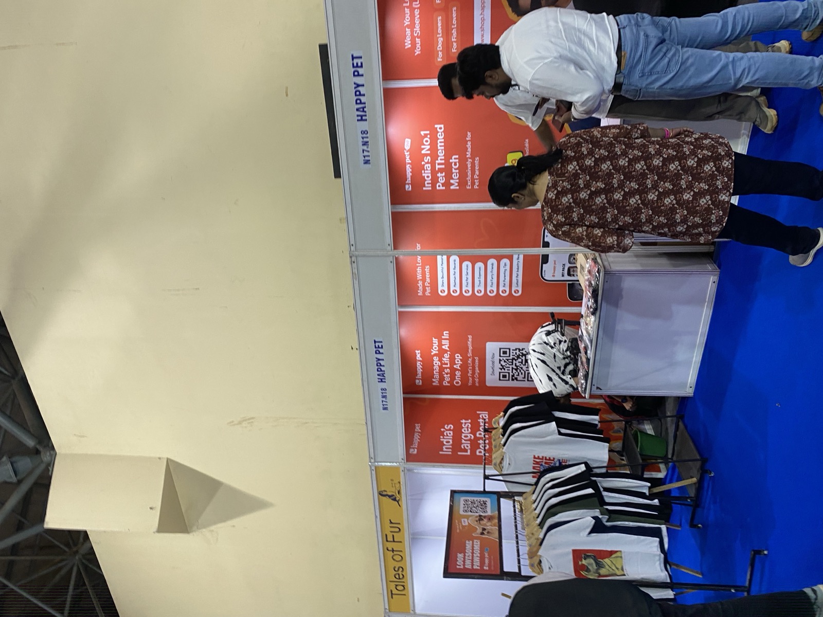 Behind the scenes — event booth